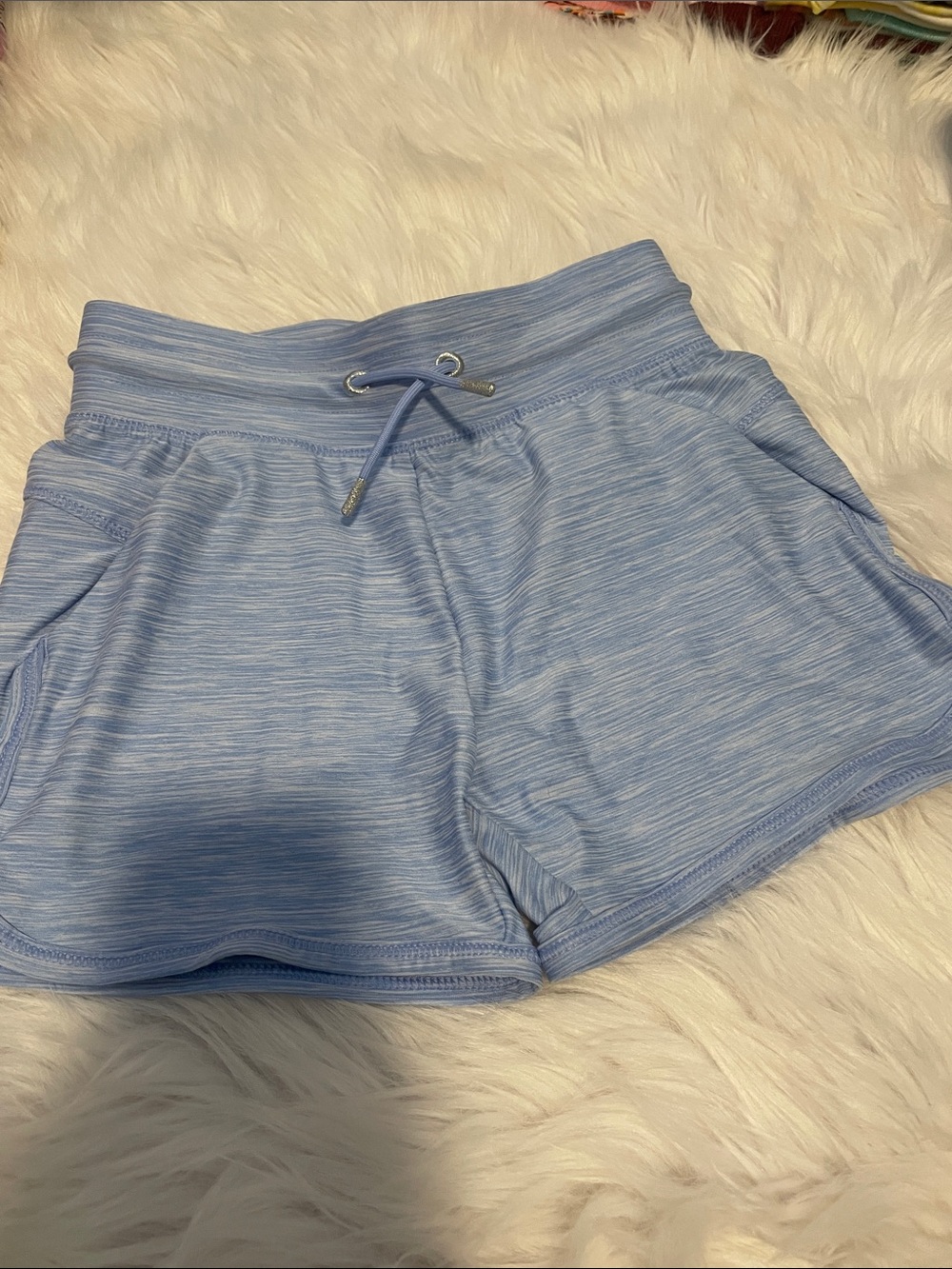 all in motion Light Blue Girls' Athletic Drawstring Shorts